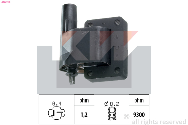 Zapaľovacia cievka KW